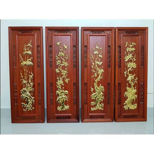 Bộ Tranh Gỗ Hương Tứ Quý